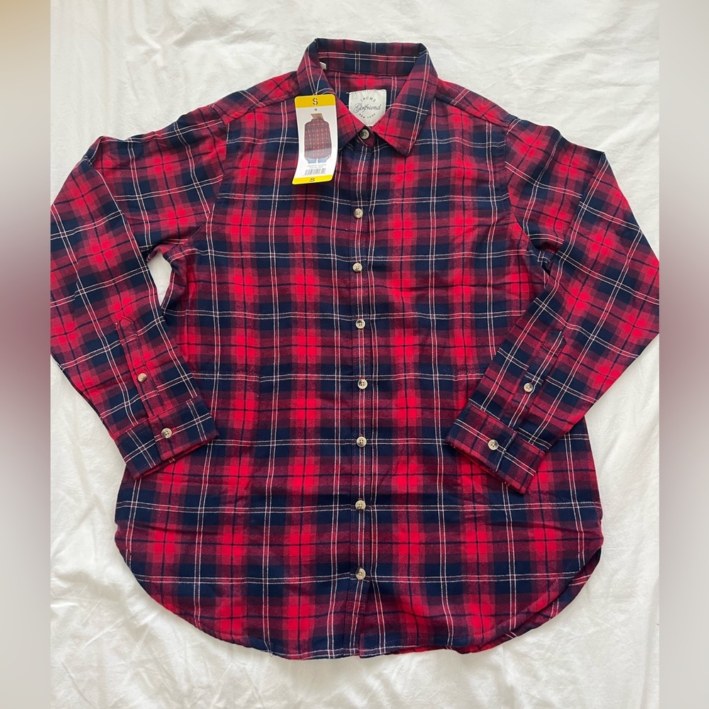 Red and Blue Plaid Flannel